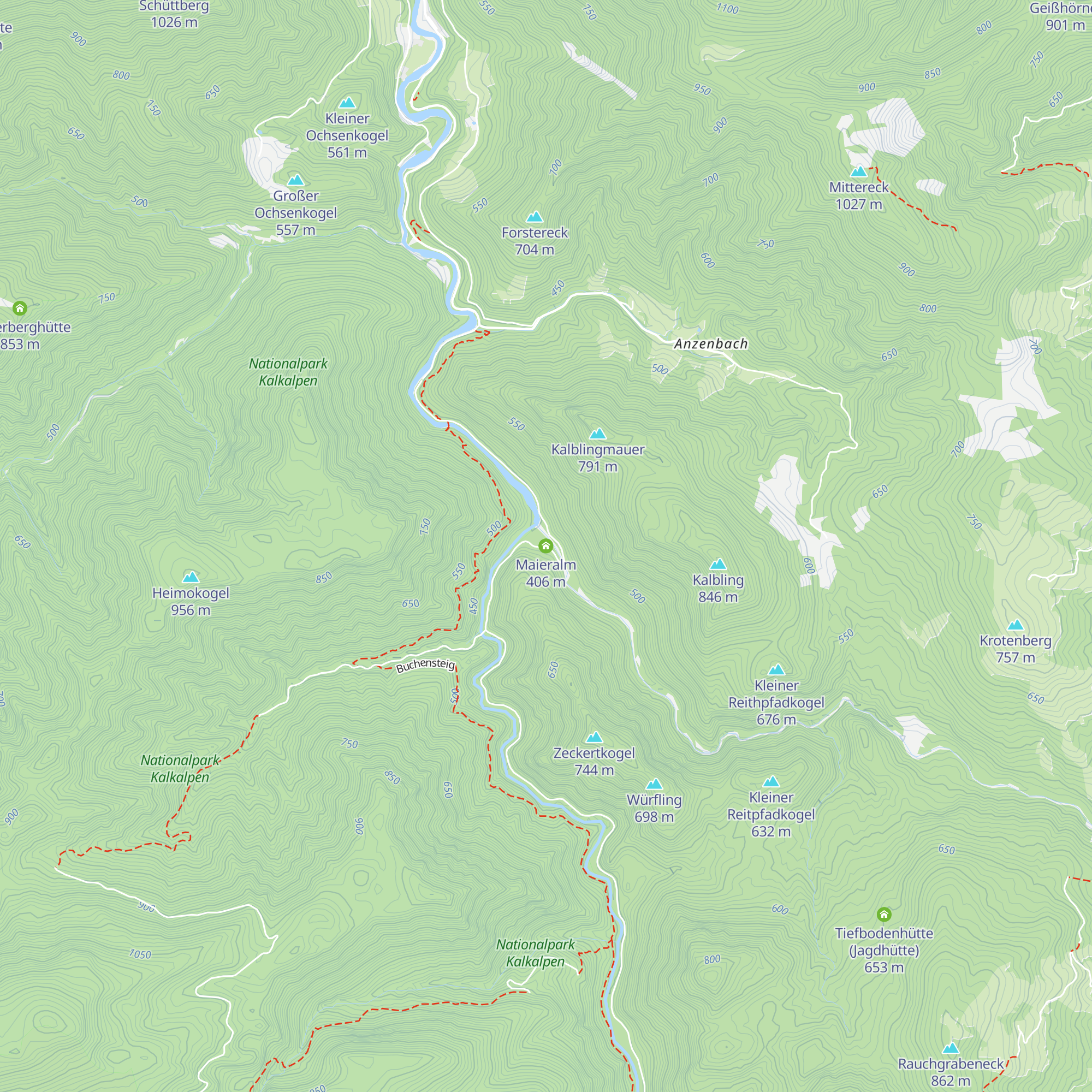 Maieralm map