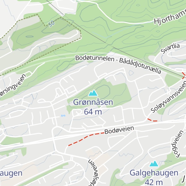 Map of Grønnåsen