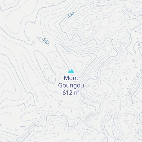 Map of Mont Goungou