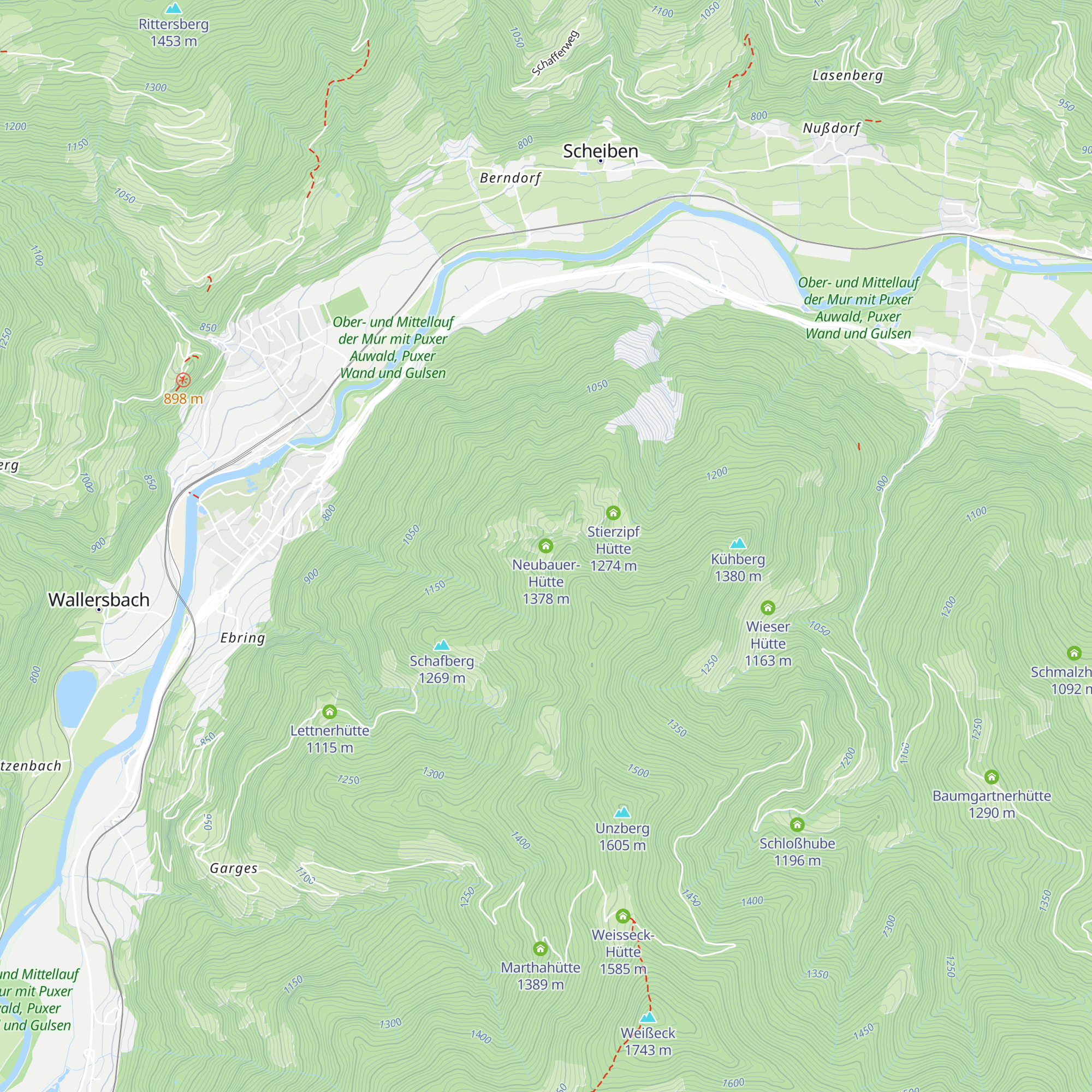 Neubauer-Hütte map
