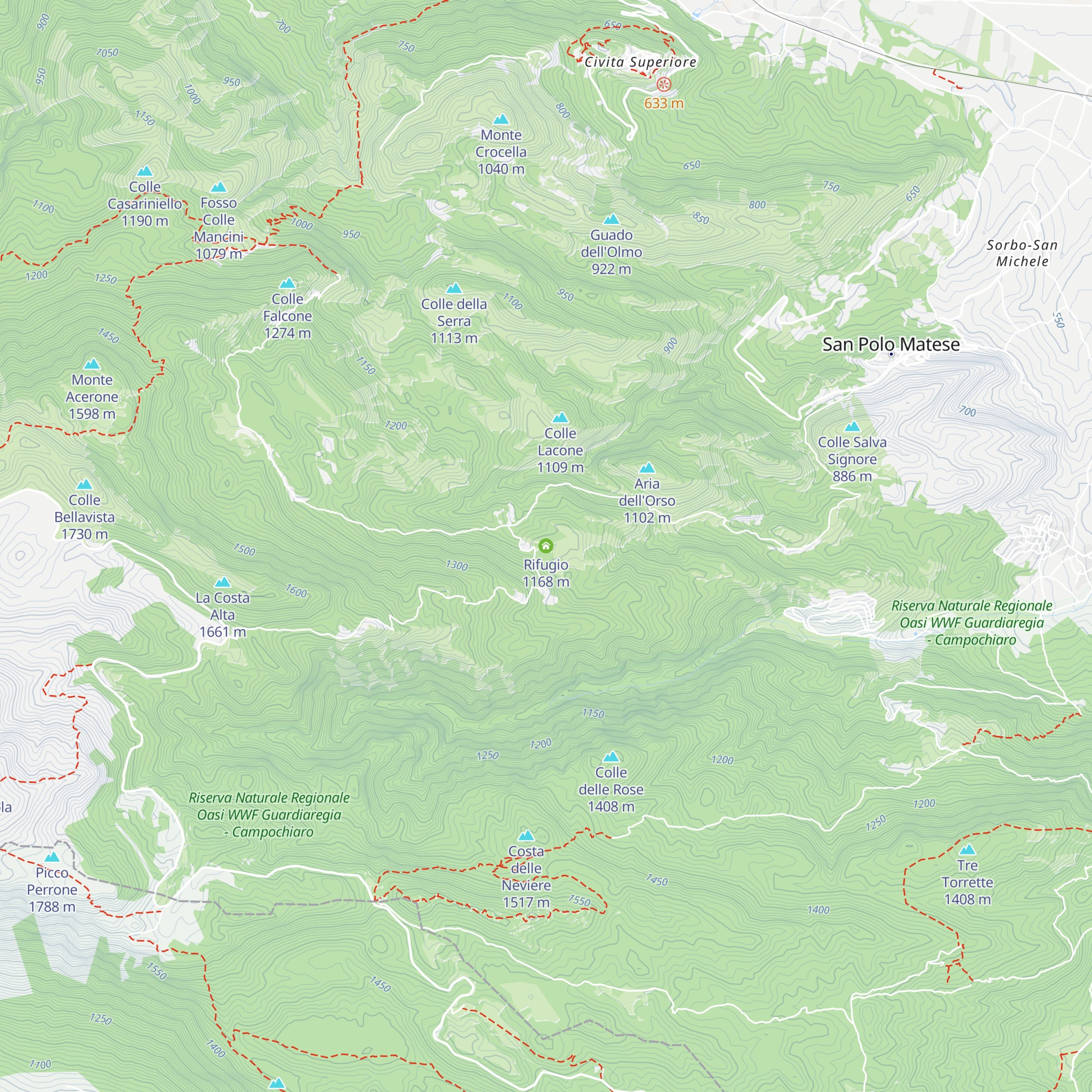 Rifugio map
