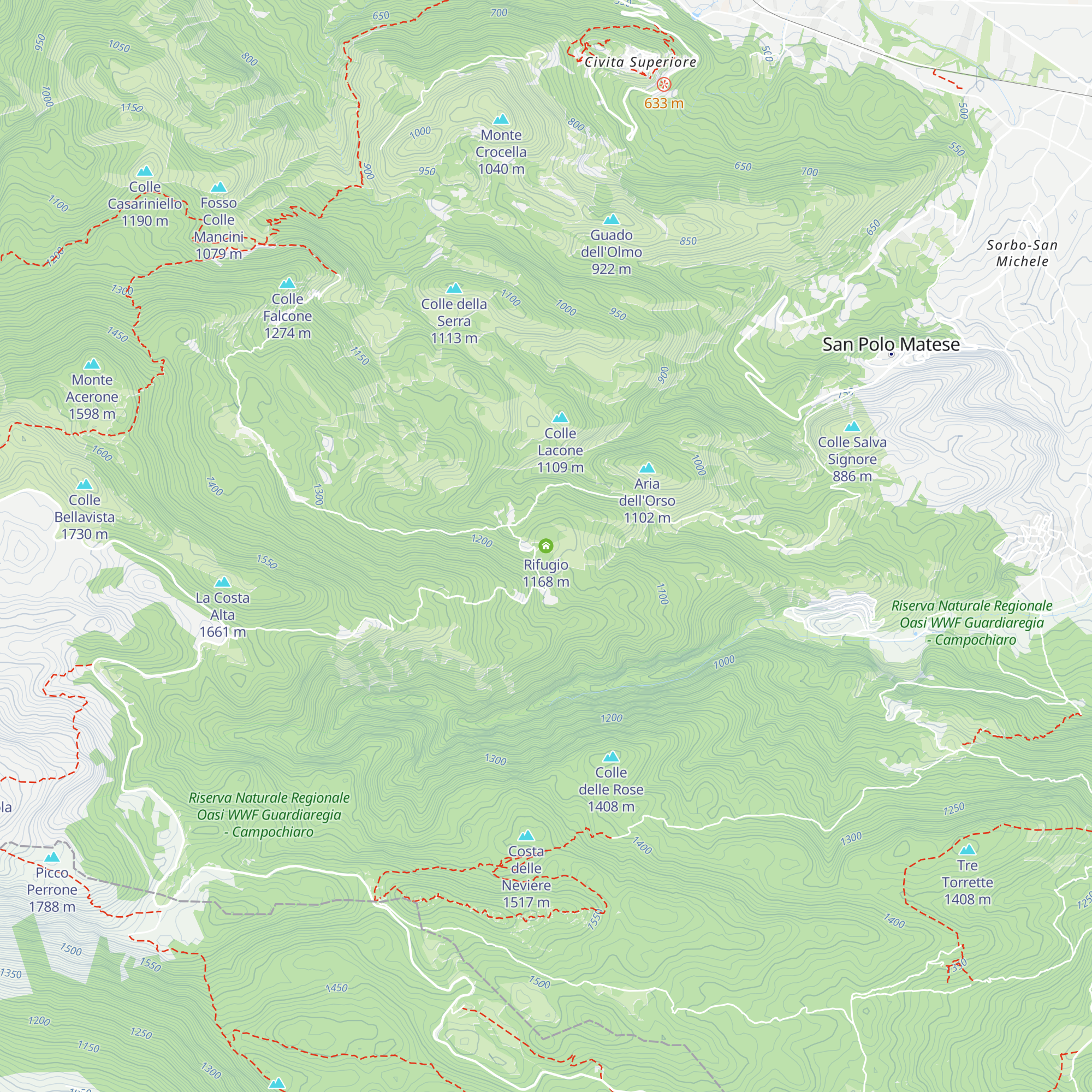 Rifugio map