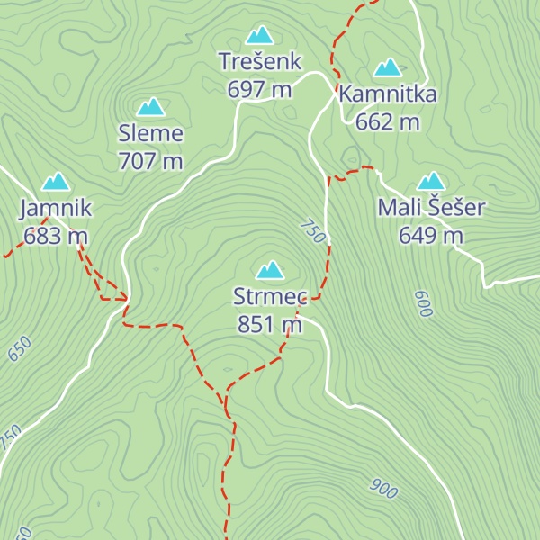Map of Strmec