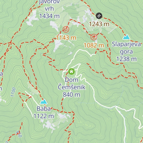 Map of Dom Čemšenik