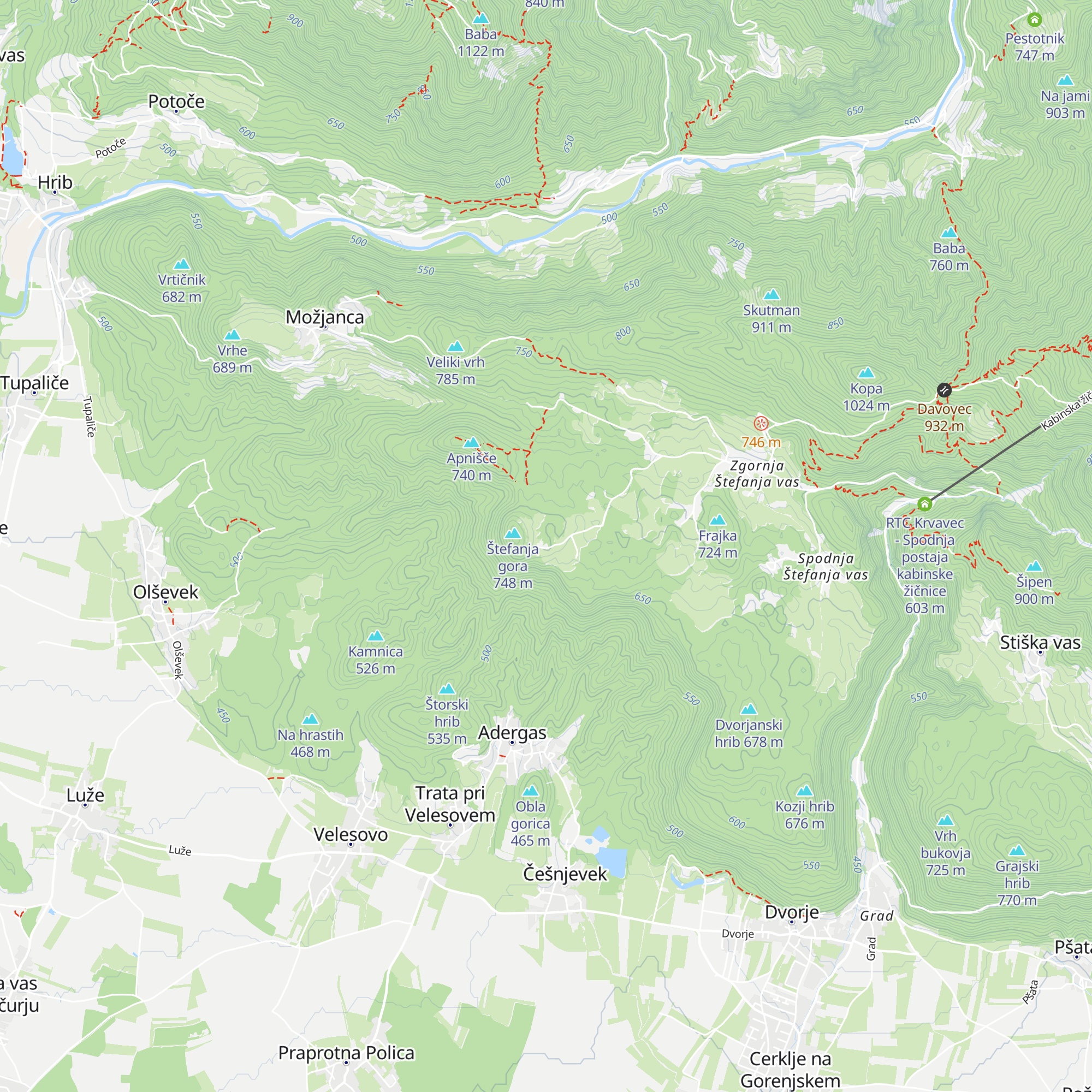 Rural tourism Pri Mežnarju map