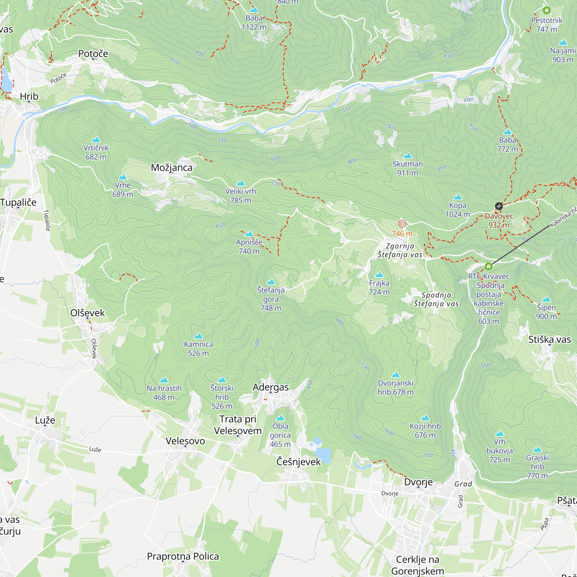 Rural tourism Pri Mežnarju map