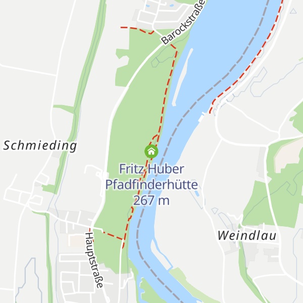 Map of Fritz Huber Pfadfinderhütte