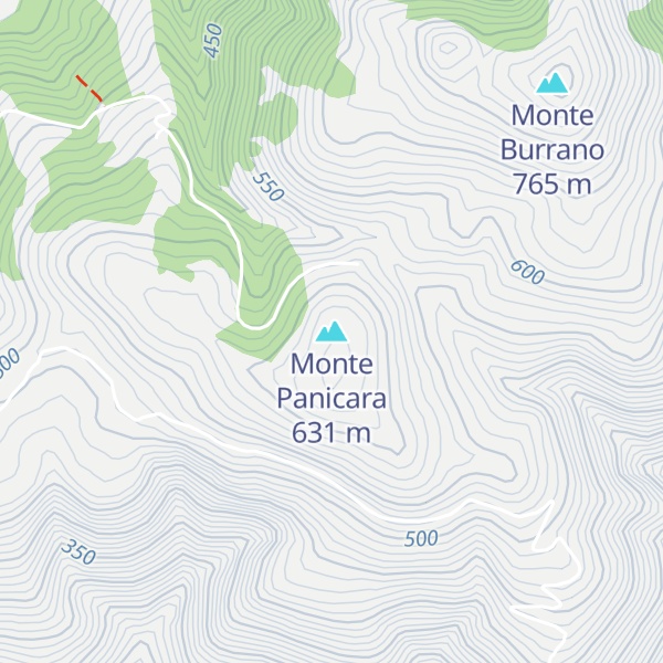Map of Monte Panicara
