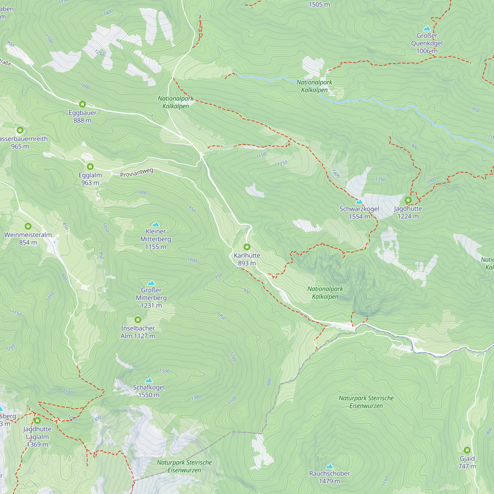 Karlhütte map