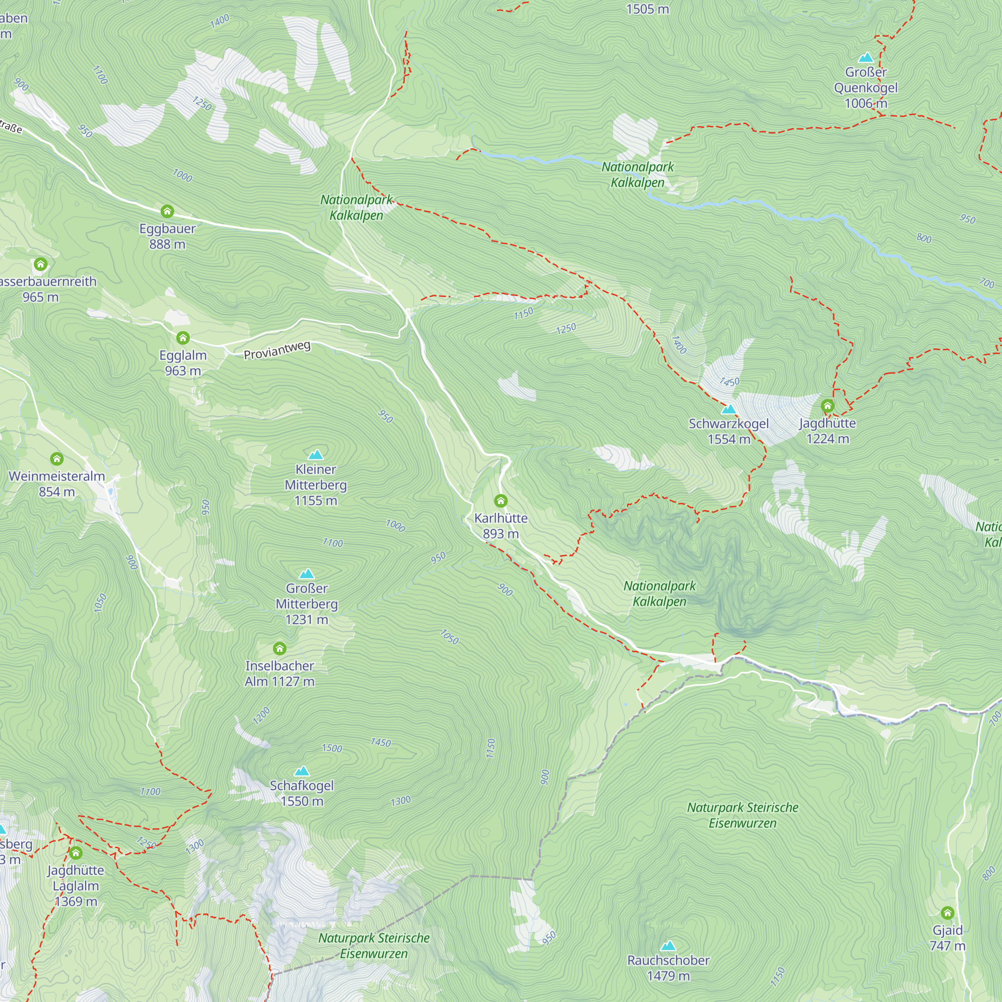 Karlhütte map