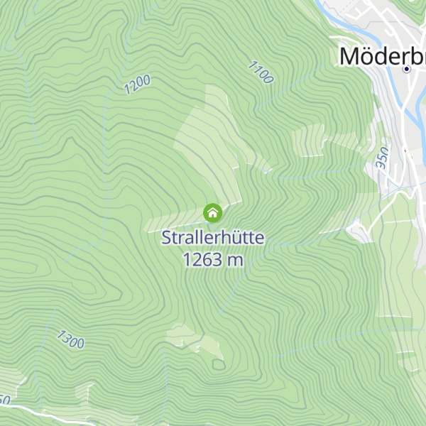 Map of Strallerhütte