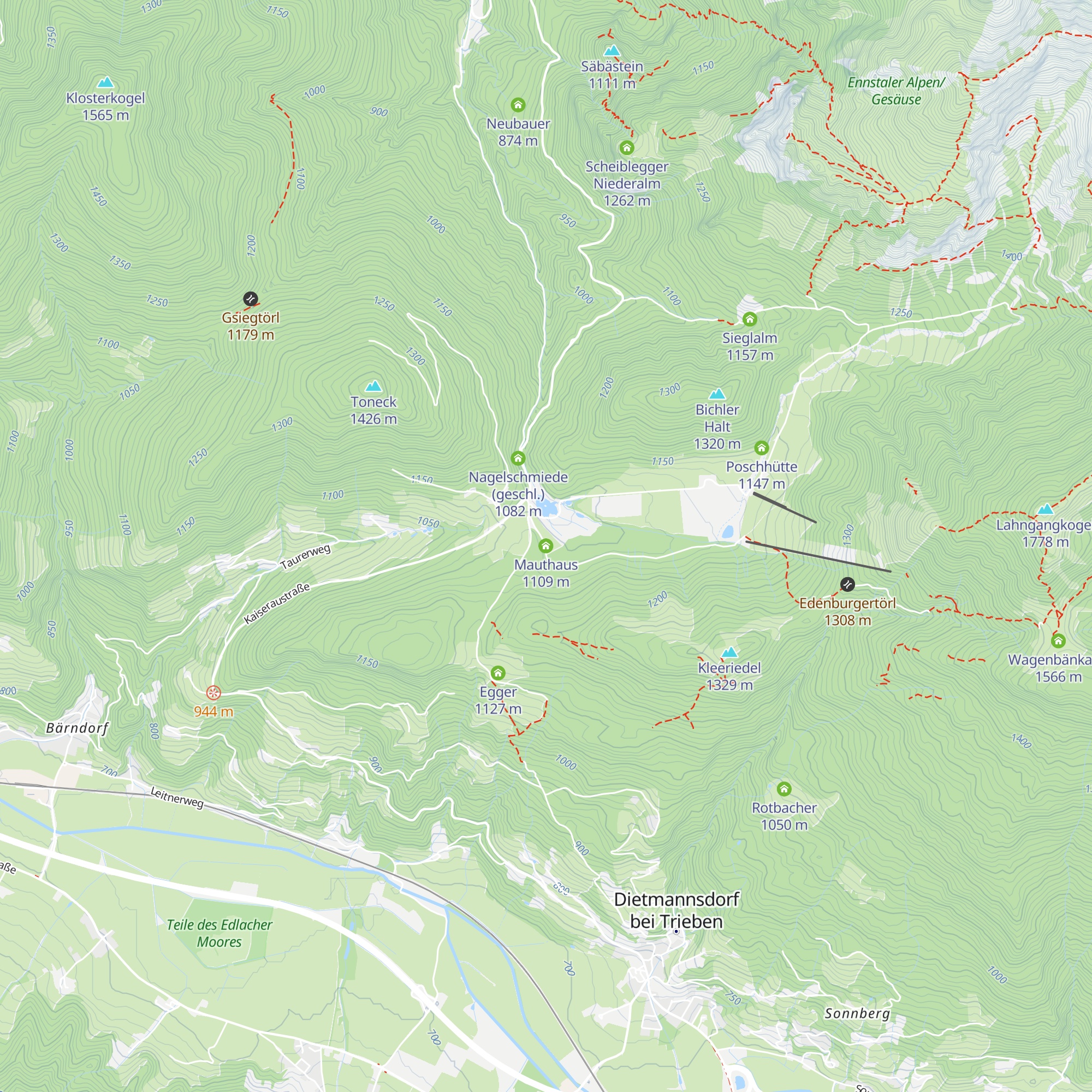 Mauthaus map