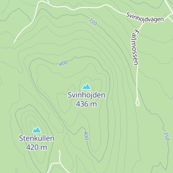 Map of Svinhöjden