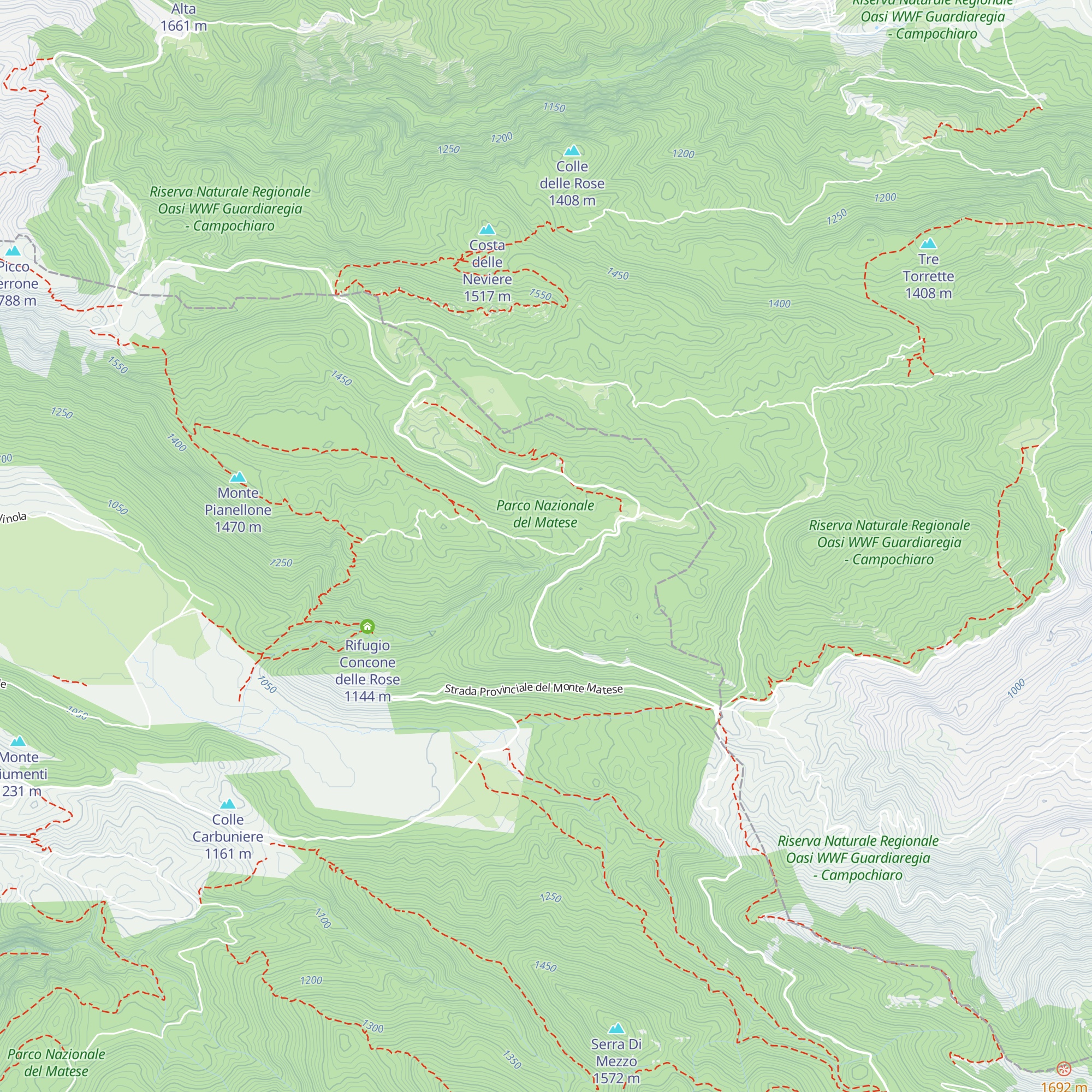 Rifugio M. Orso. Cai map
