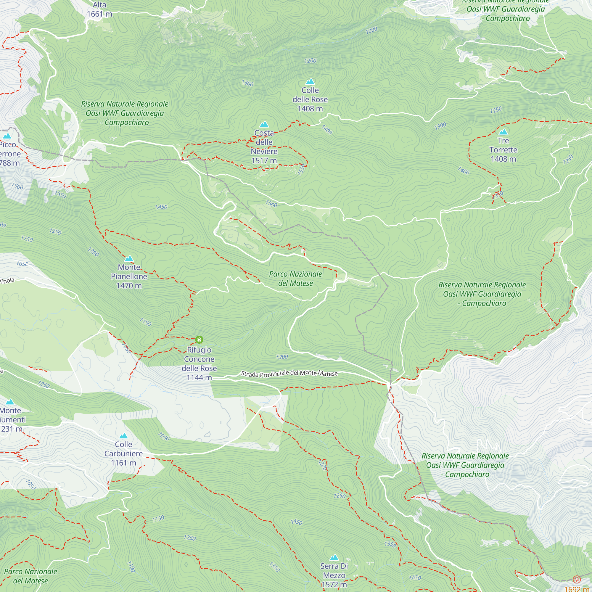 Rifugio M. Orso. Cai map