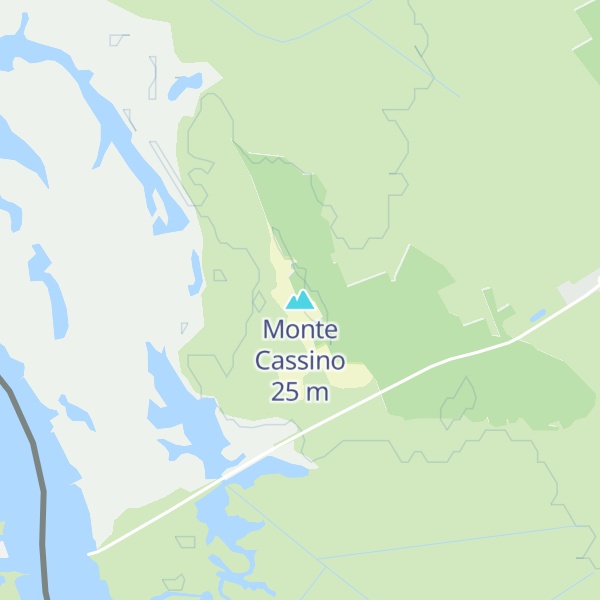 Map of Monte Cassino