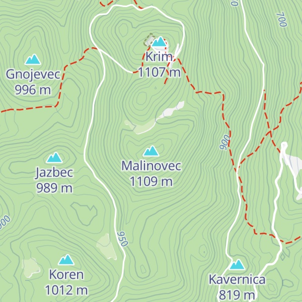 Map of Malinovec