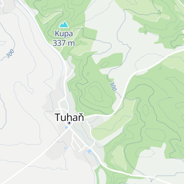 Map of Stráž [Tuhaň u Dubé]