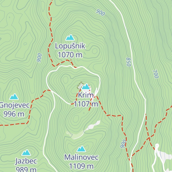 Map of Planinska koča na Krimu