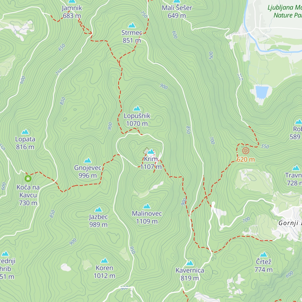 Planinska koča na Krimu map