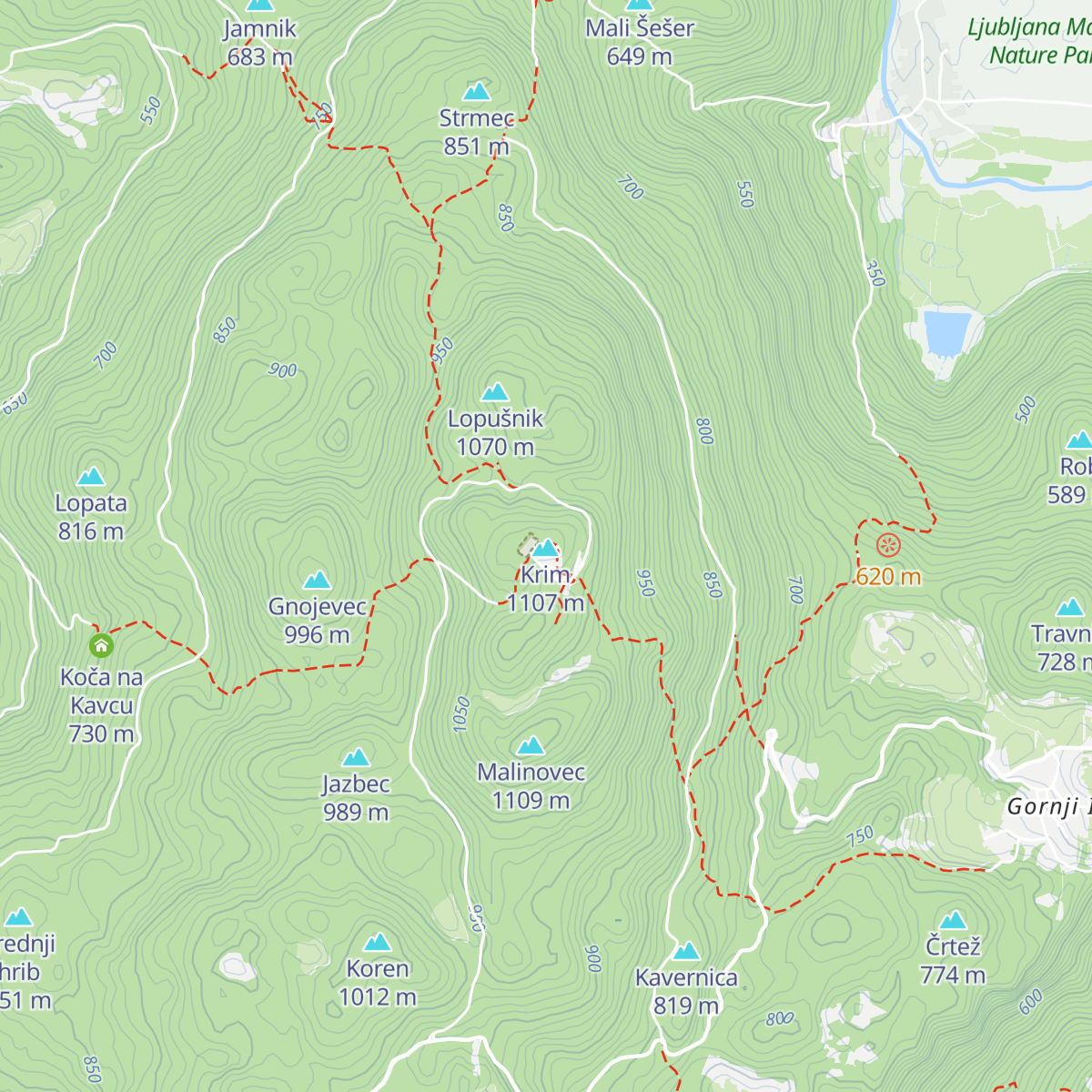 Planinska koča na Krimu map