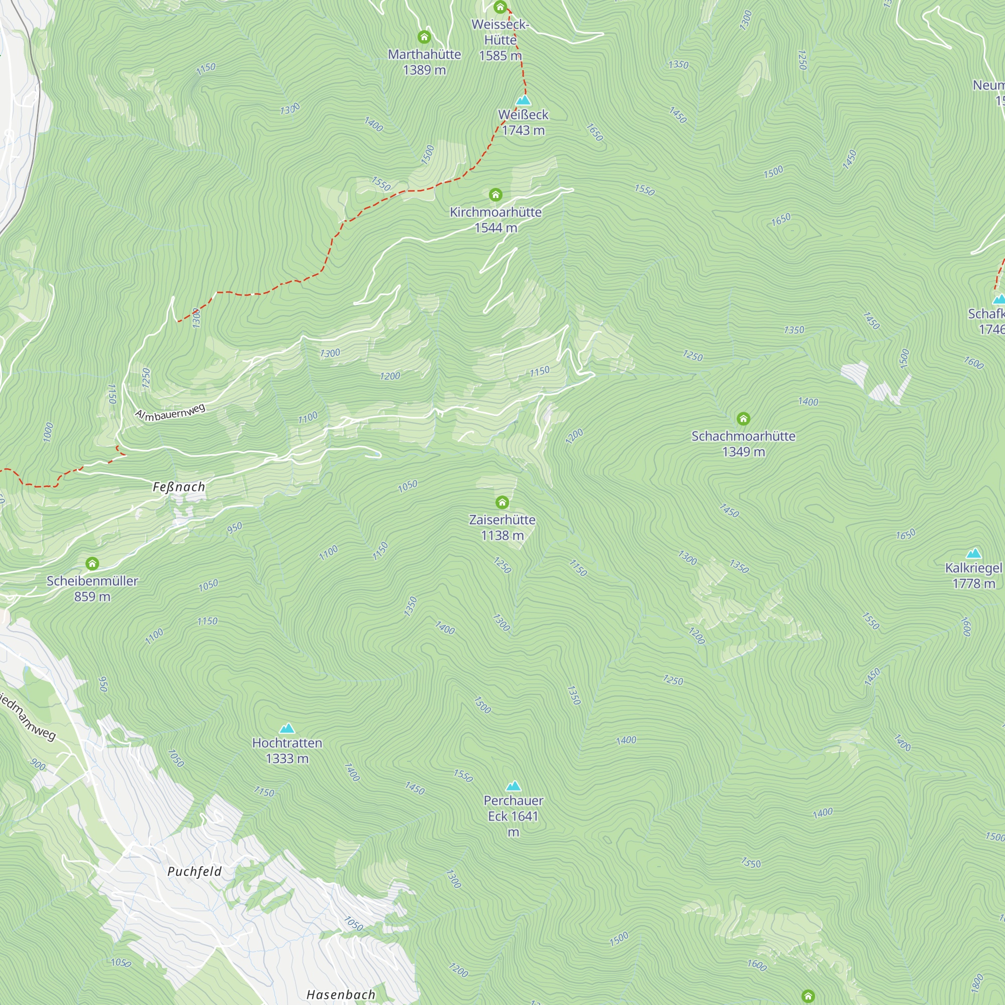Zaiserhütte map