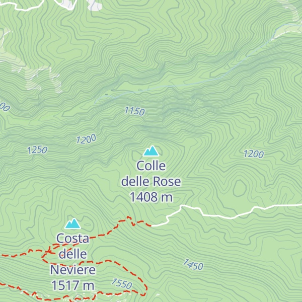 Map of Colle delle Rose