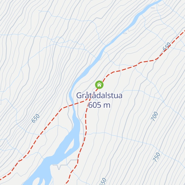 Map of Gråtådalstua
