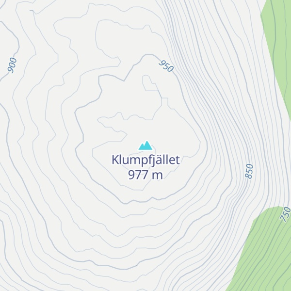 Map of Klumpfjället