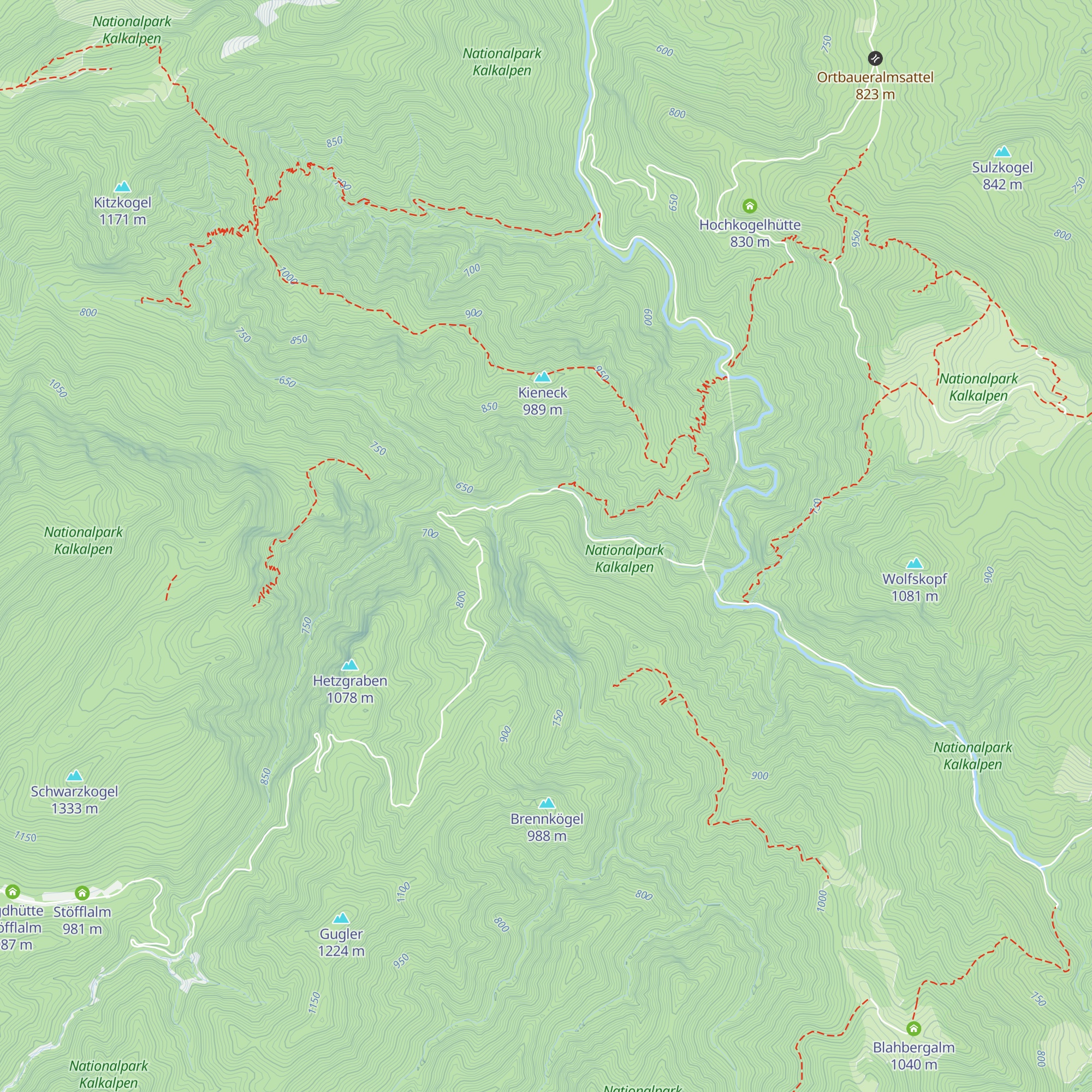 Radelauer Alm map