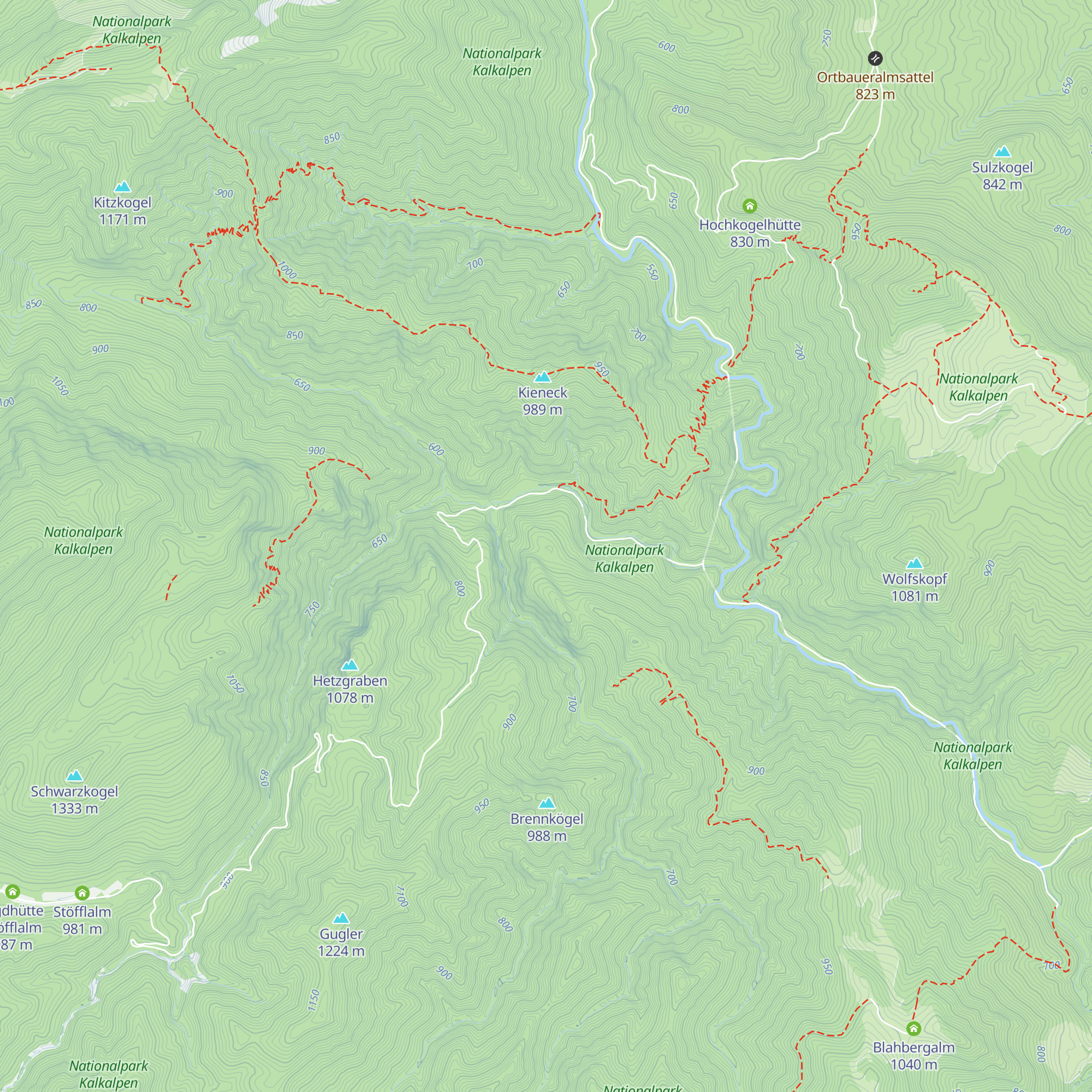 Radelauer Alm map