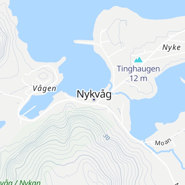 Map of Skjåberget