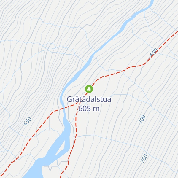 Map of Gråtådalstua