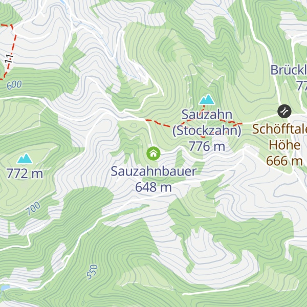 Map of Sauzahnbauer