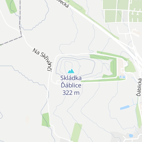 Map of Skládka Ďáblice