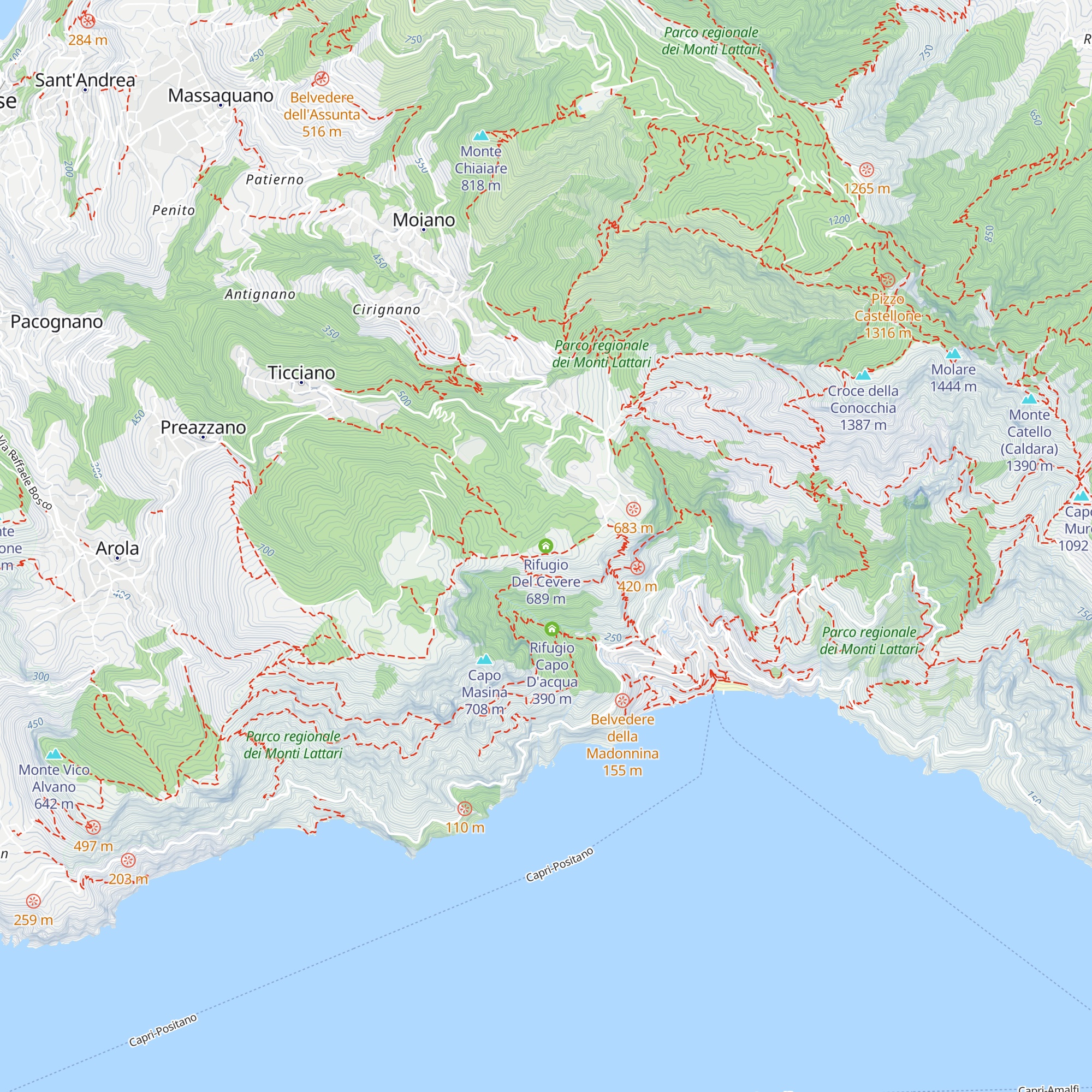 Rifugio Del Cevere map