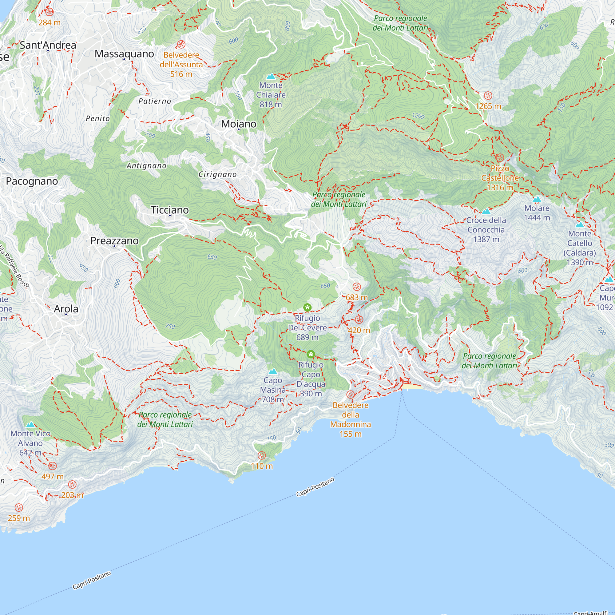 Rifugio Del Cevere map