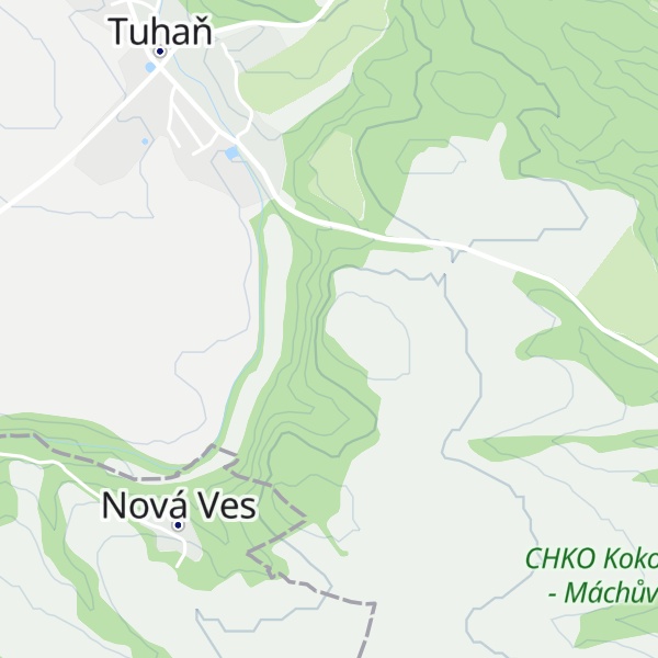 Map of Hájka [Tuhaň u Dubé]