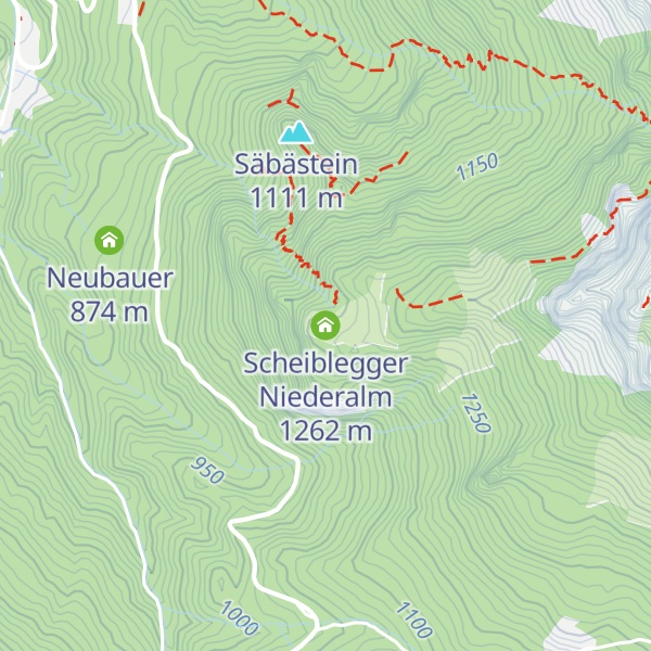 Map of Scheiblegger Niederalm