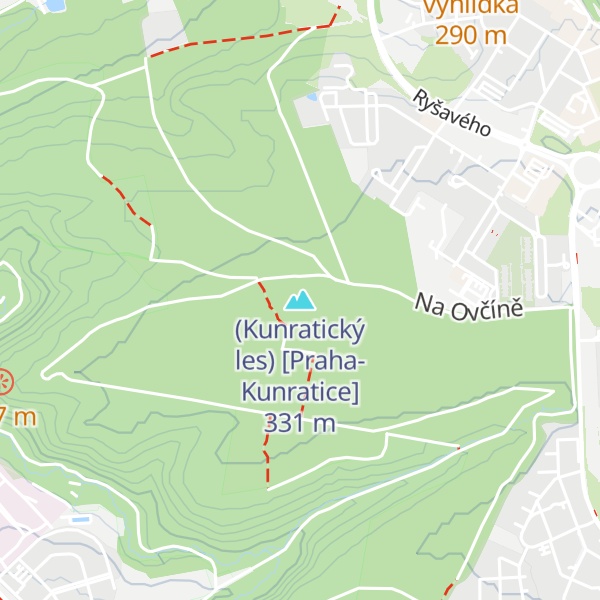 Map of (Kunratický les) [Praha-Kunratice]