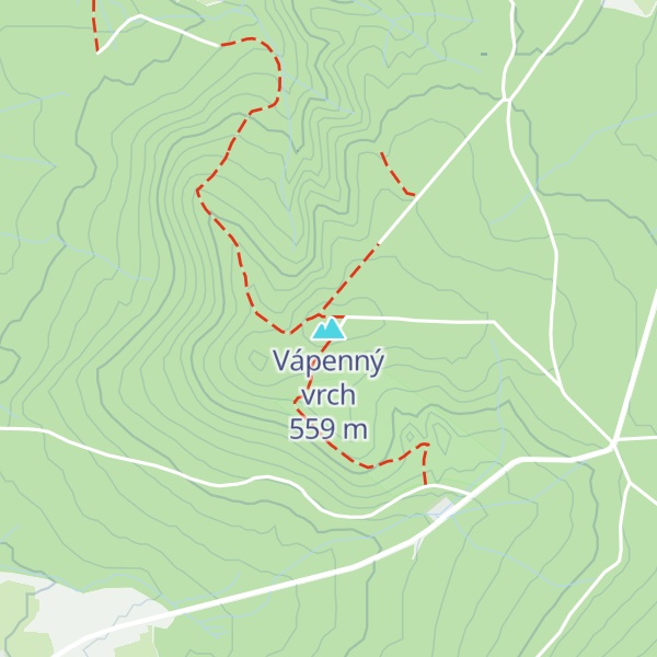 Map of Vápenný vrch