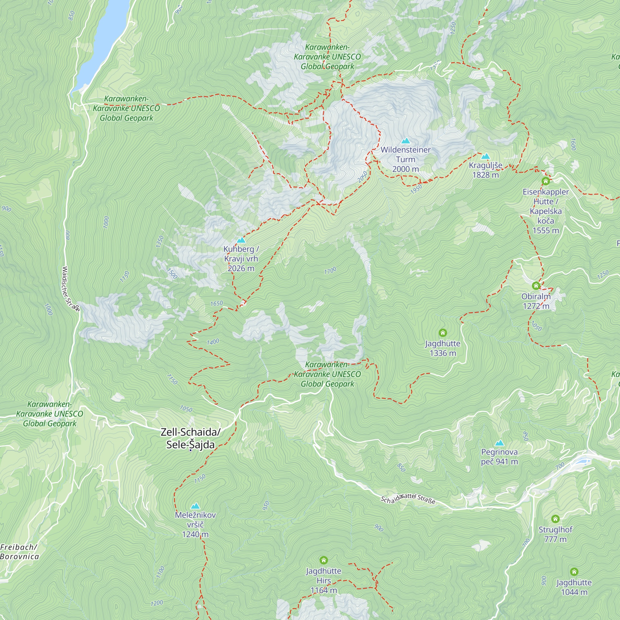 Perutschhütte (Jhtt.) map
