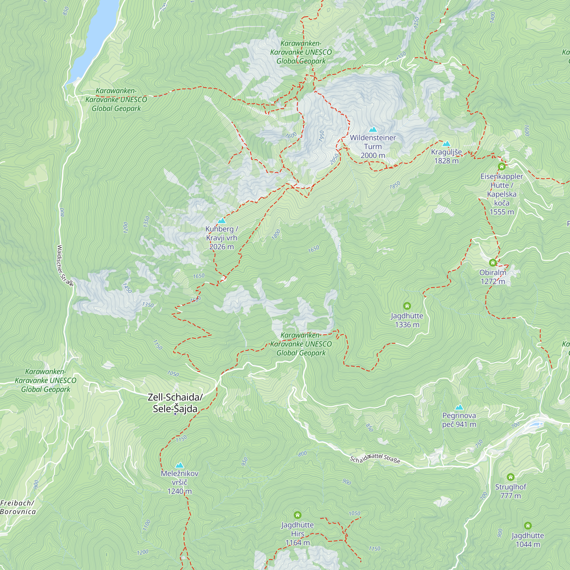 Perutschhütte (Jhtt.) map