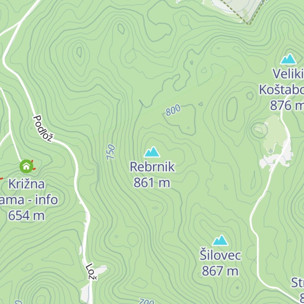 Map of Rebrnik