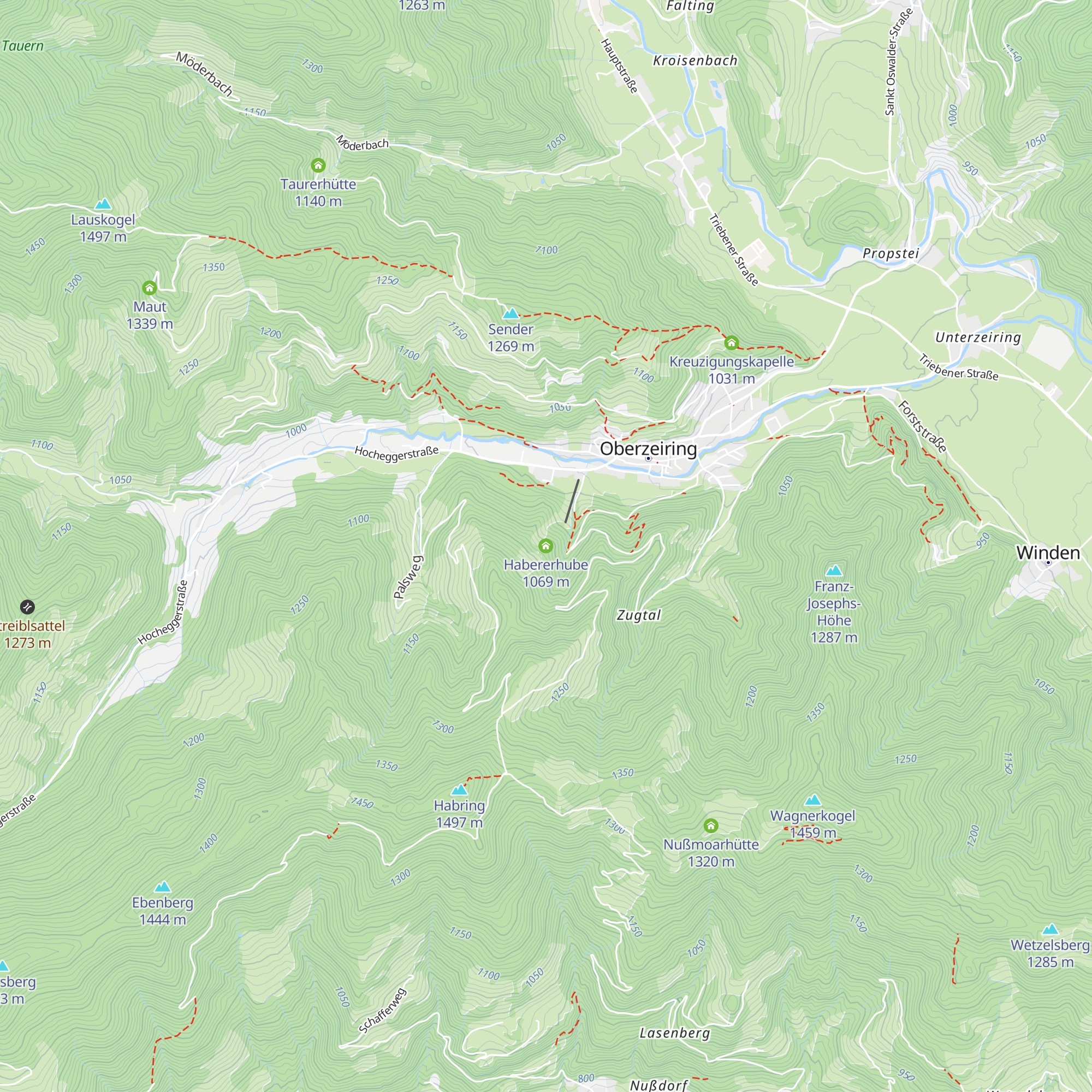 Habererhube map