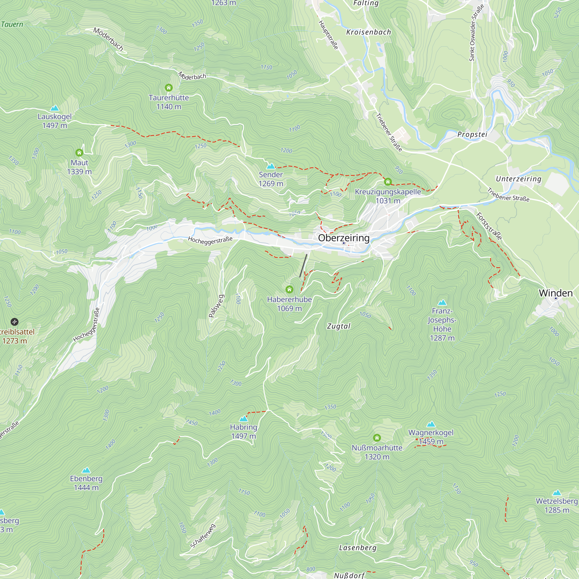 Habererhube map