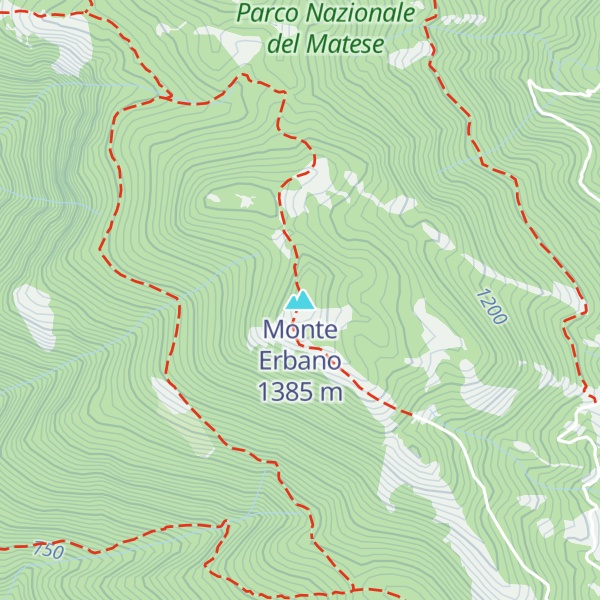 Map of Monte Erbano