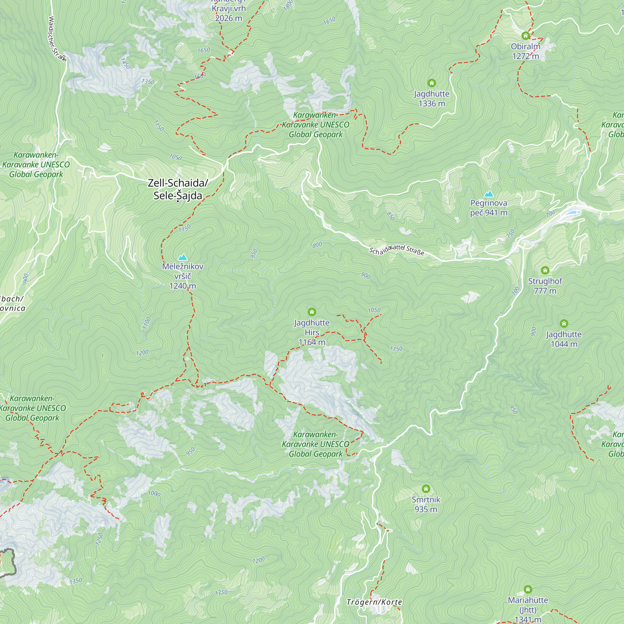 Jagdhütte Hirs map