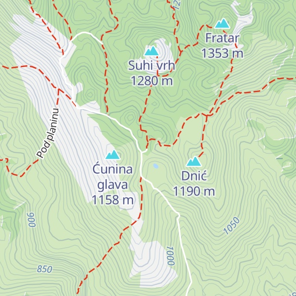 Map of Planinarski dom Hahlić