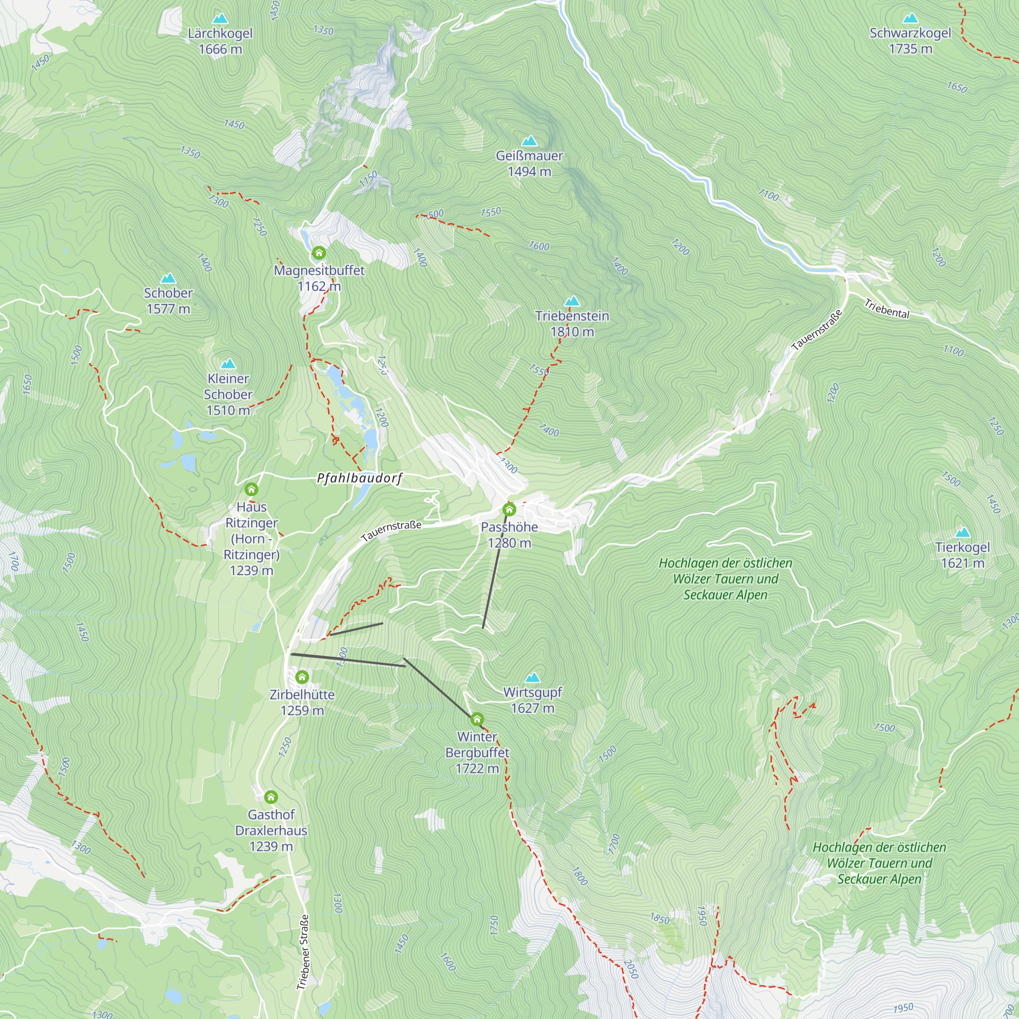Passhöhe map